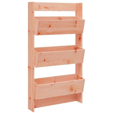Jardinière，Bac à fleurs，Pot de fleurs murale 3 niveaux 60x18,5x110 cm bois douglas massif CFW58106