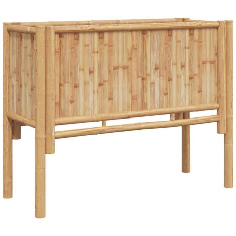 Jardinière，Bac à fleurs，Pot de fleurs surélevée Marron 90 x 35 x 70 cm Bambou CFW84023