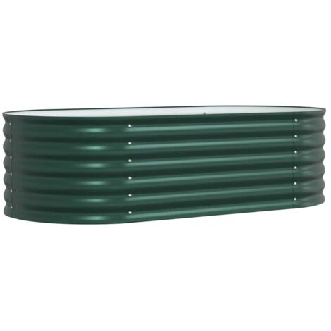 Jardinière,Bac à fleurs,Pot de fleurs surélevée Vert 160 x 80 x 44 cm Acier CFW58308