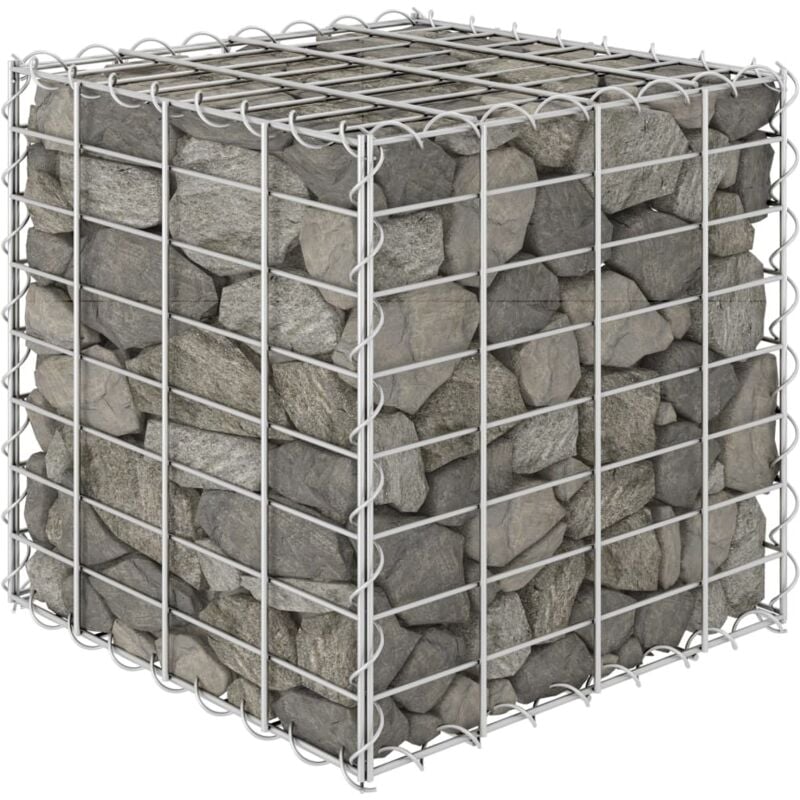 Design In - Jardinière,Lit surélevé cube à gabion Fil d'acier 40x40x40 cm CFW94770
