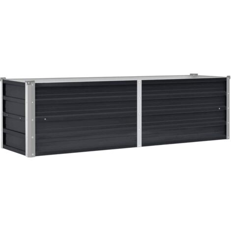 Jardinière，Lit surélevé de jardin Anthracite 160x40x45 cm Acier galvanisé CFW10247