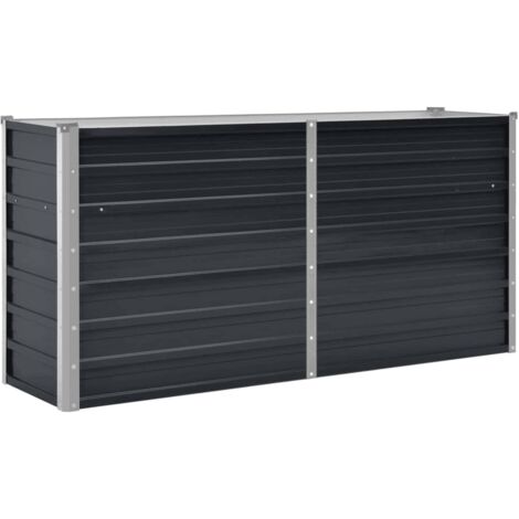 Jardinière，Lit surélevé de jardin Anthracite 160x40x77 cm Acier galvanisé CFW42385
