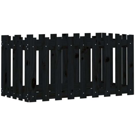 Jardinière，Lit surélevé de jardin design de clôture 100x50x50cm pin massif CFW32429