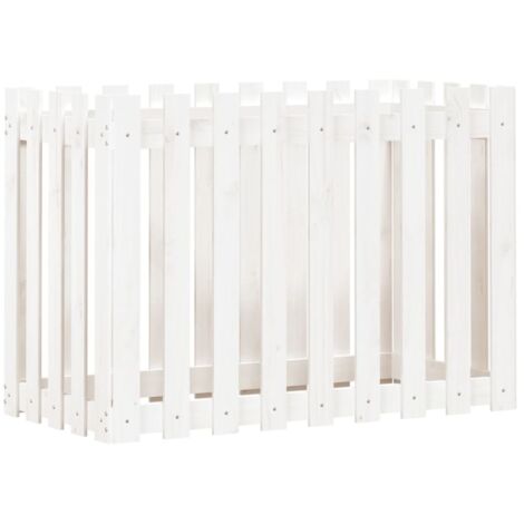 Jardinière，Lit surélevé de jardin design de clôture 100x50x70cm pin massif CFW10990