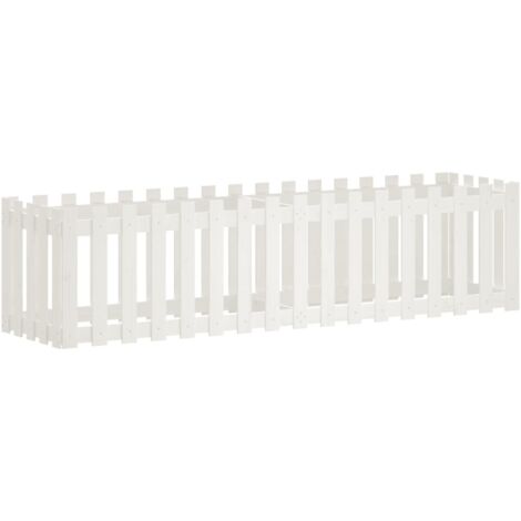 Jardinière，Lit surélevé de jardin design de clôture 200x50x50cm pin massif CFW77834