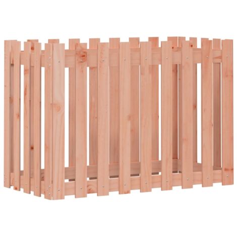 Jardinière，Lit surélevé de jardin design de clôture bois douglas massif CFW21471