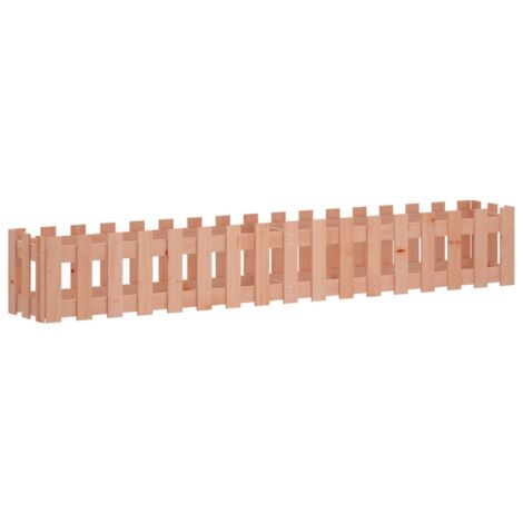 Jardinière，Lit surélevé de jardin design de clôture bois douglas massif CFW85282