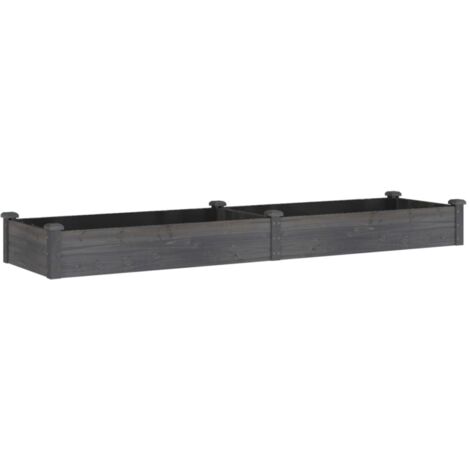 Jardinière，Lit surélevé de jardin doublure 240x60x25 cm bois massif sapin CFW20400