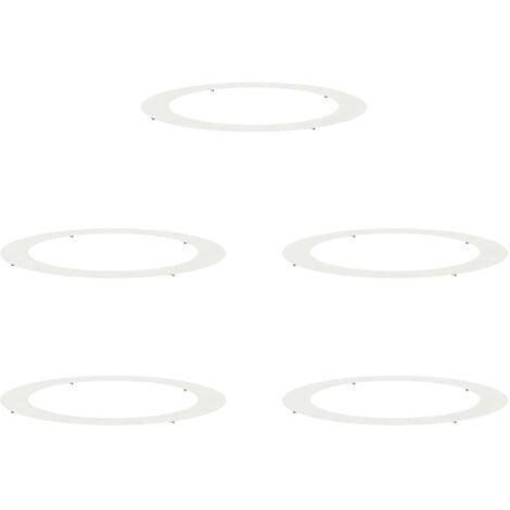 Jardinière，Planteurs Blancs Blanc Plastique Grand Planteur Blanc Rond CFW94712