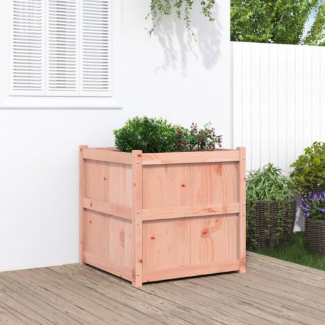 Jardinière，Pot de fleurs，Bac à fleurs 70x70x70 cm bois massif de douglas CFW76921