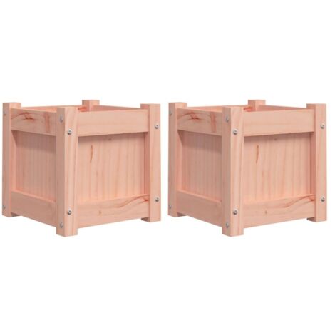 Jardinières 2 pcs  Bac à fleurs bois massif douglas