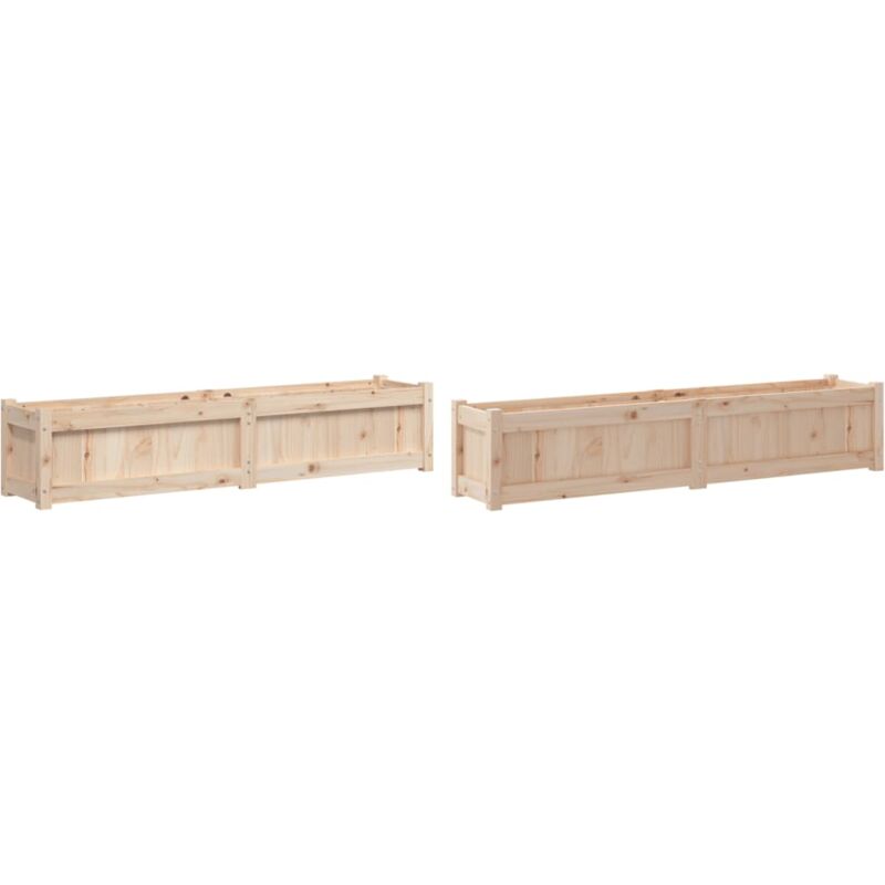 Vidaxl - Jardinières 2 pcs bois de pin massif