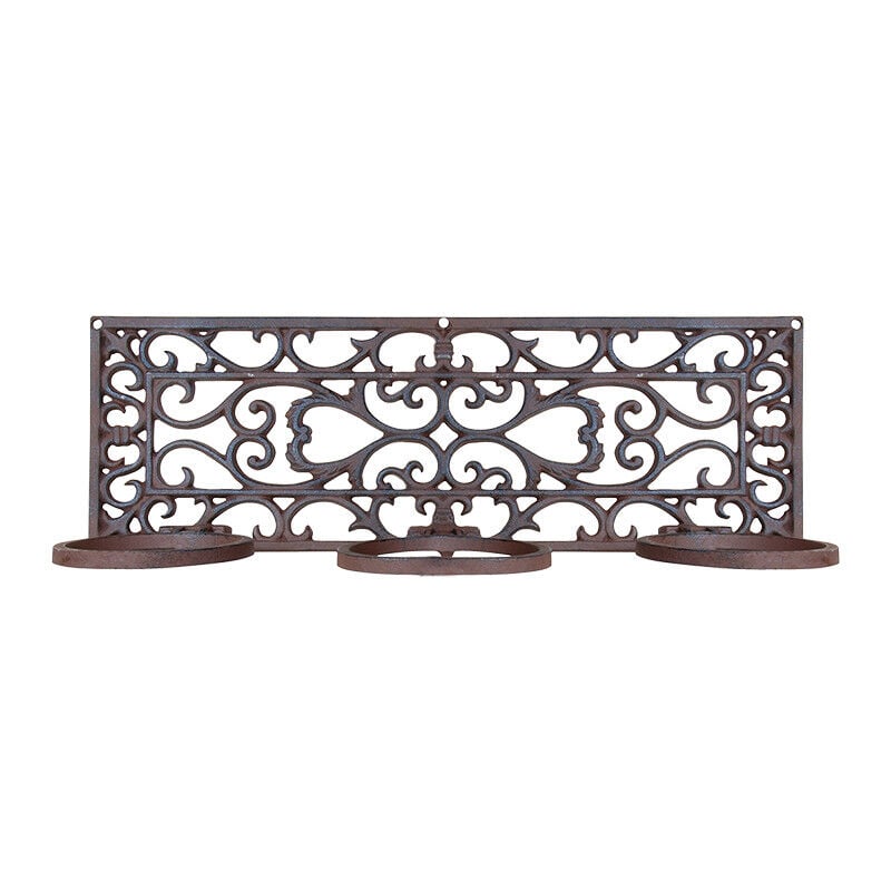 Esschert Design - Porte pots classique - l 16 x l 51,4 x h 17,7 cm - 3 Pots - Livraison gratuite