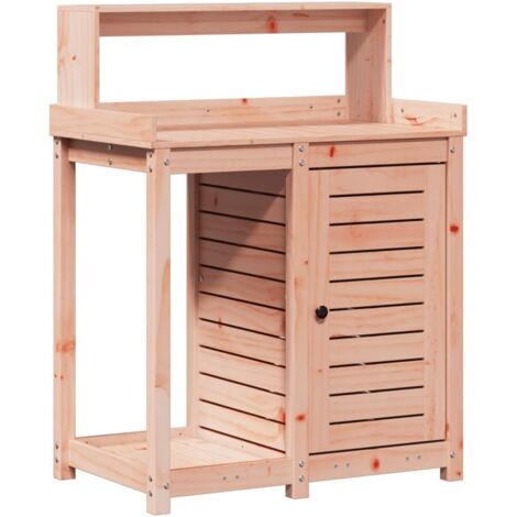 Jardinière,Table de rempotage avec étagères bois massif de douglas CFW13595