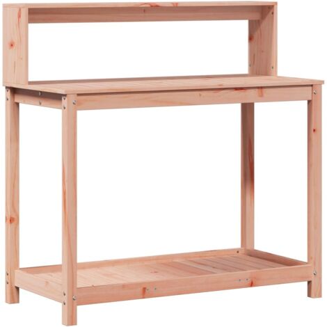 Jardinière,Table de rempotage avec étagères bois massif de douglas CFW71461