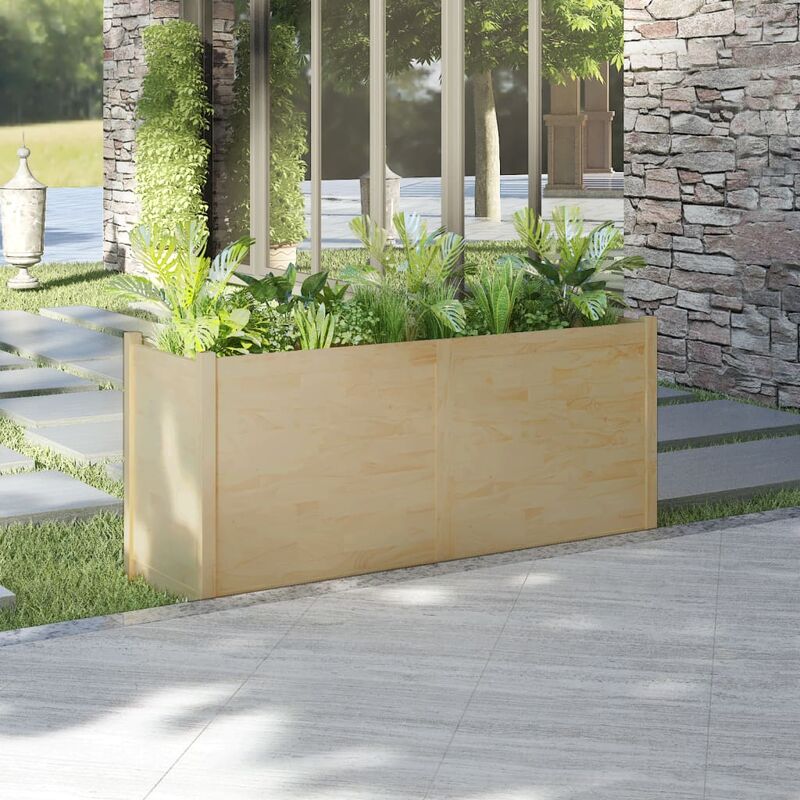 Les Tendances - Jardinière 150x50x70 cm Bois de pin massif