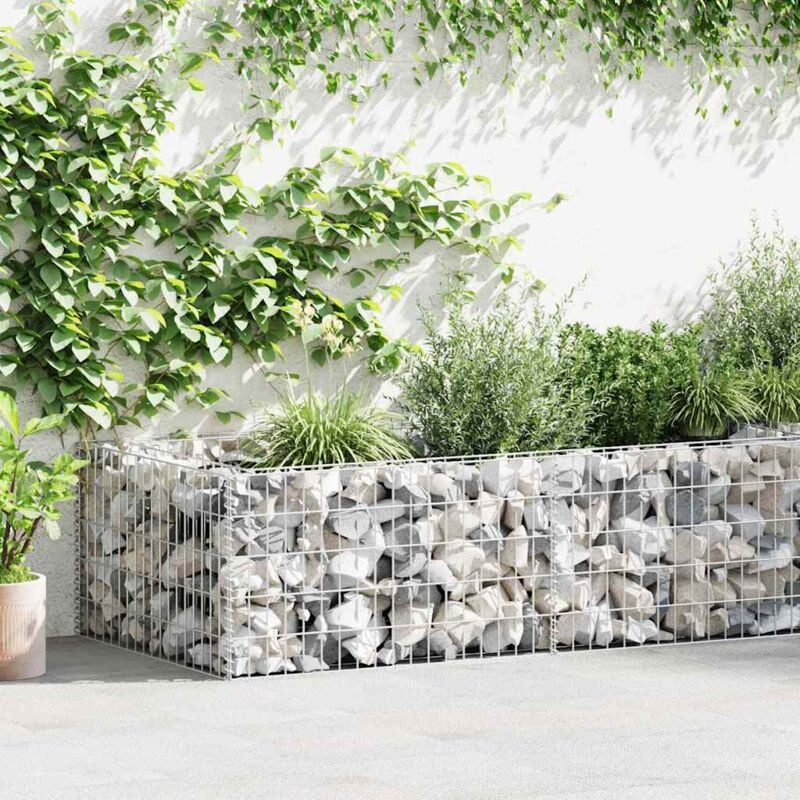Maison Chic - Jardinière Bac a Fleur à gabion Acier galvanisé 180 x 90 x 50 cm 19334