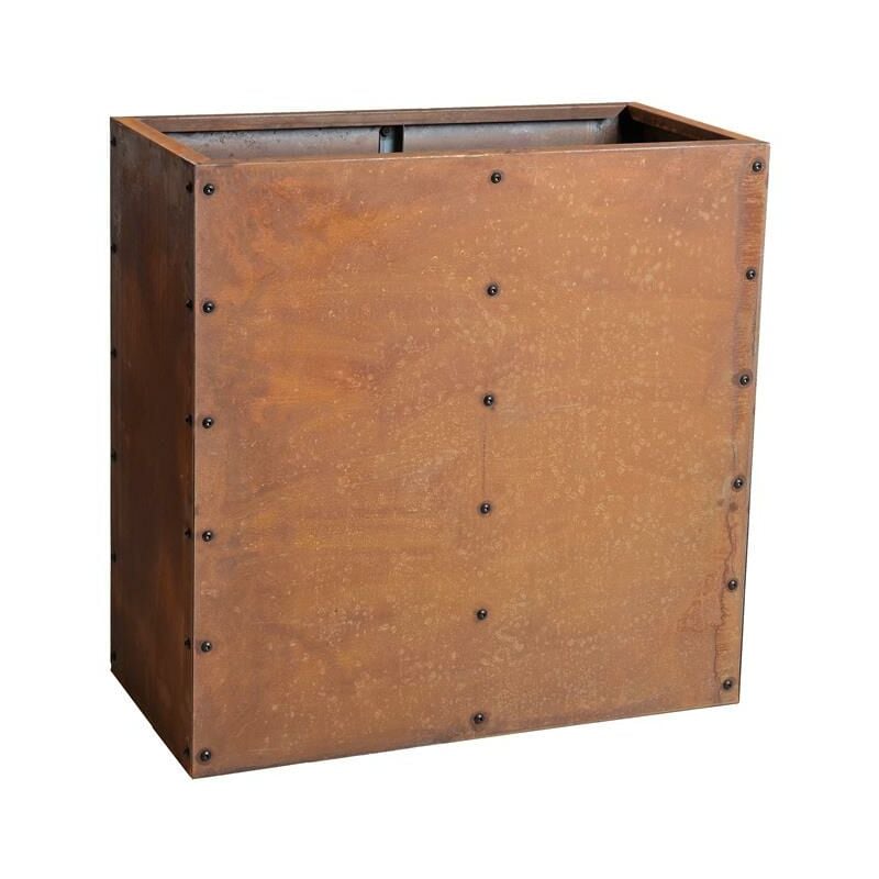 Carré potager en acier rouillé 80x40x80 cm