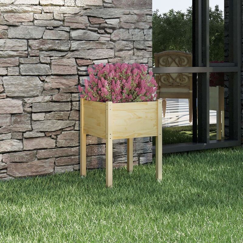 Jardinière d'extérieur 50x50x70 cm Bois de pin massif