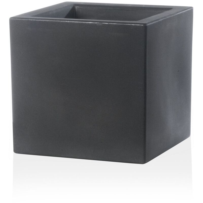 Vase Schio Cubo Anthracite - 30 cm