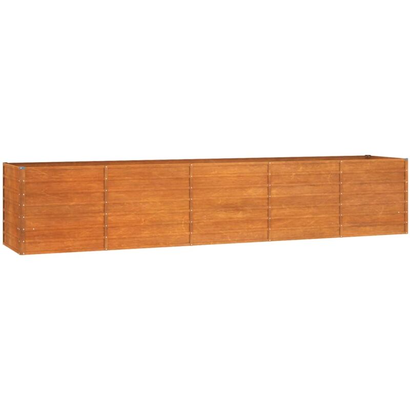Vidaxl - Lit surélevé de jardin rouillé 400x80x77 cm acier corten