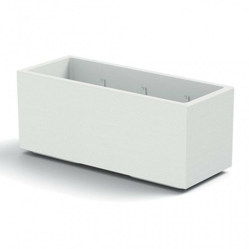 Veca - Jardinière Matheria Blanc - 100 cm - Blanc