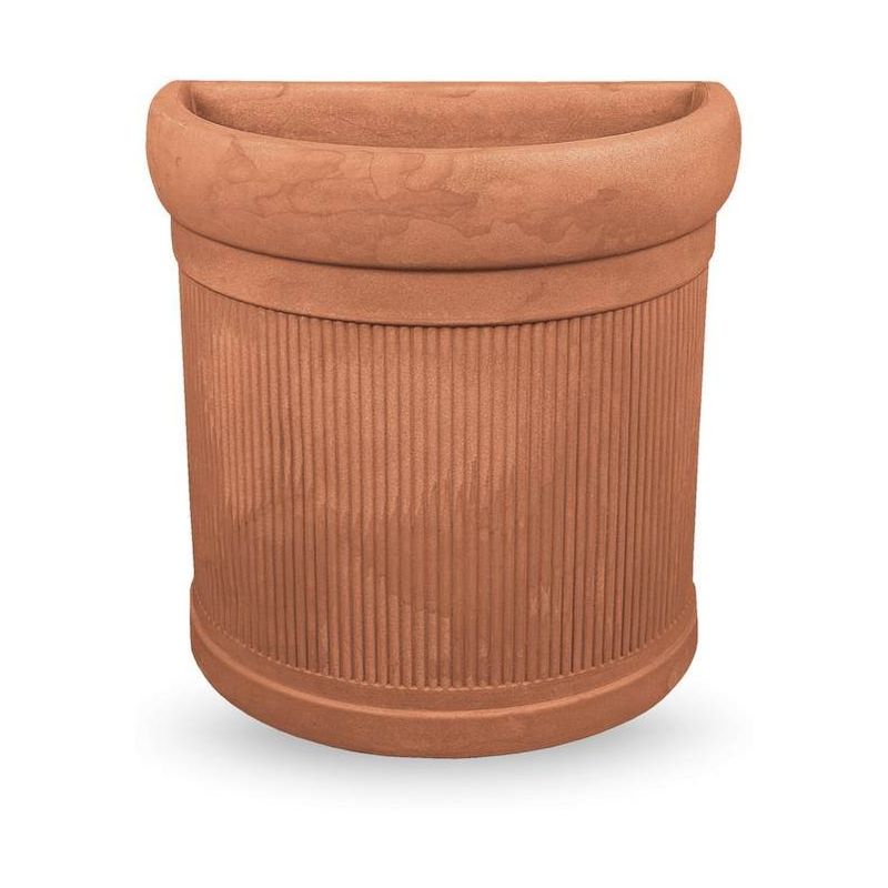 Jardinière murale à rayures Ducale 50 cm - Terre cuite