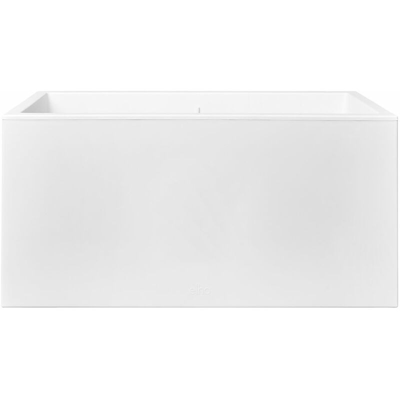 Jardinière rectangle en plastique 80 x 40 cm Elho Vivo Long blanc - Blanc