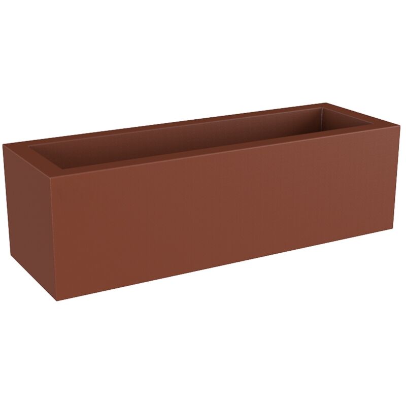 Jara 140 Jardinière rectangulaire d'intérieur et d'extérieur pour plantes et fleurs Très résistante au temps. Jardinière fabriquée en polyéthylène en