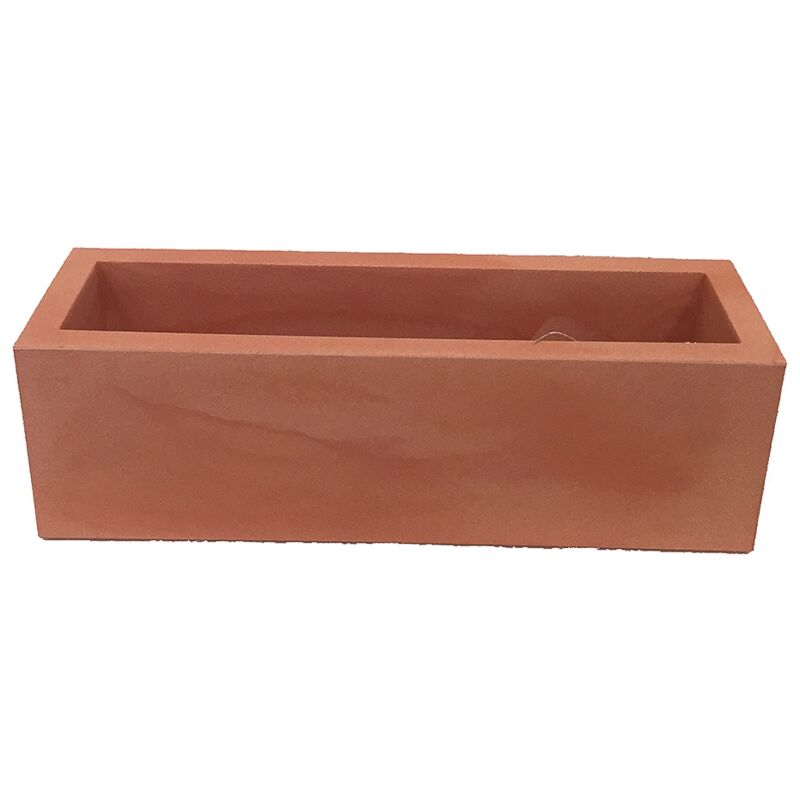Jara 140 Jardinière rectangulaire d'intérieur et d'extérieur pour plantes et fleurs Très résistante au temps. Jardinière fabriquée en polyéthylène en