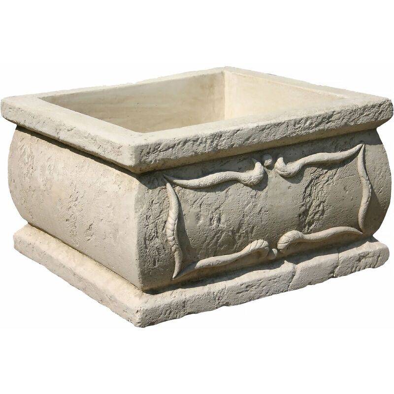 Jardinière 'Verone' - en pierre - 50 x 50 x 30 cm