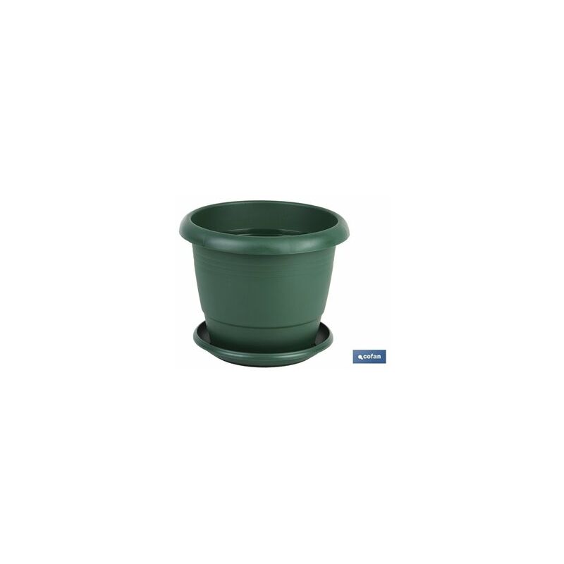 Cofan - Pot Vert Modèle Gardenia 35x28.8+ Assiette 28 Cm