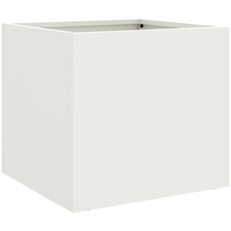 Vidaxl - Jardinière blanc 32x30x29 cm acier