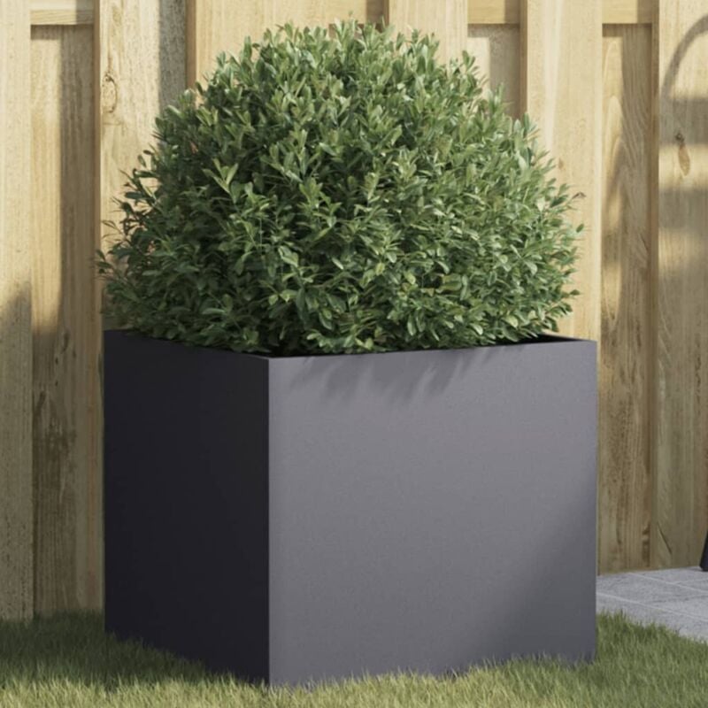 Vidaxl - Jardinière anthracite 42x40x39 cm acier