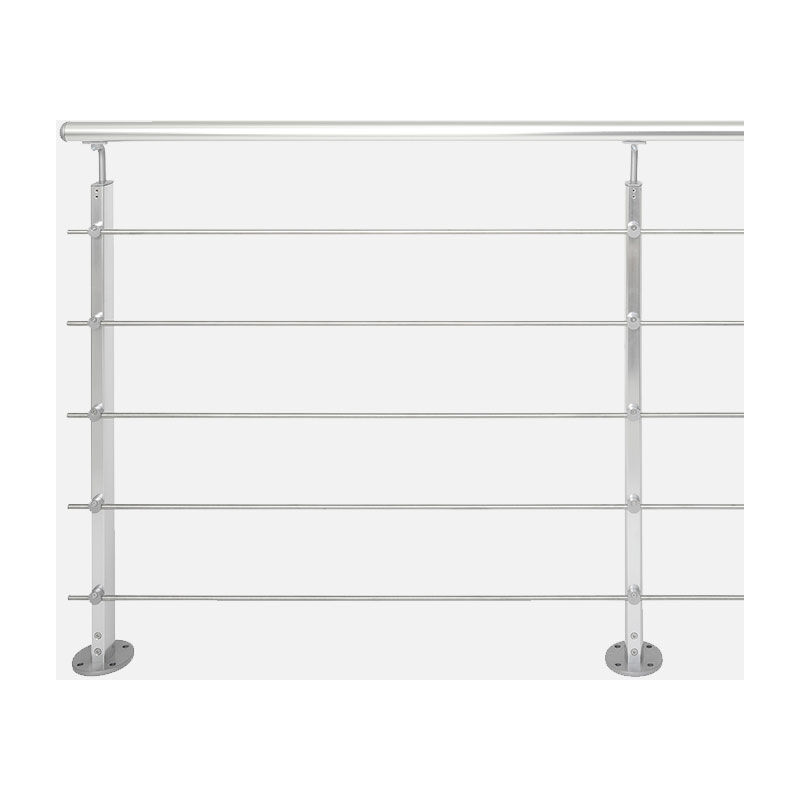 Burger - Pack garde-corps prêt à poser Inoline alu 2 m - pose à plat - main courante aluminium