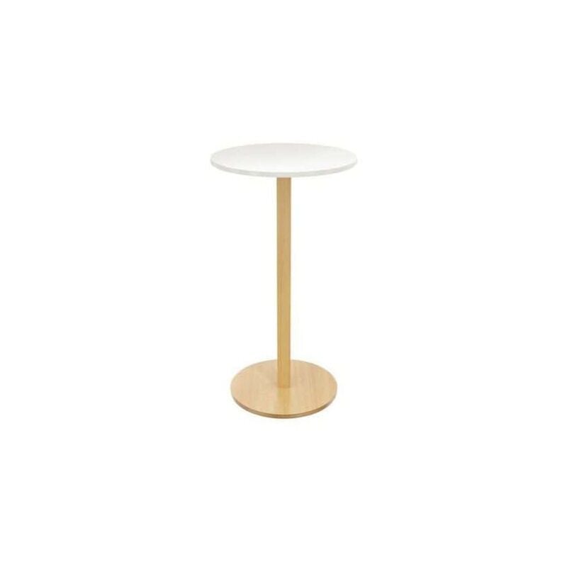 Jardipolys - Table Haute Mange Debout paperflow Woody Plateau Blanc - MD60.10.13 - neuve