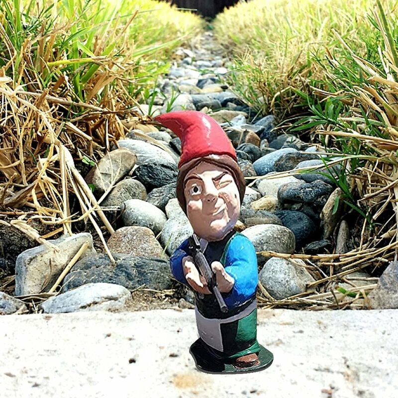 

Jardín decorativo enano, decoración divertida de la estatua El jardín al aire libre travieso hace feliz a la gente Adornos enanos Decoración Jardín