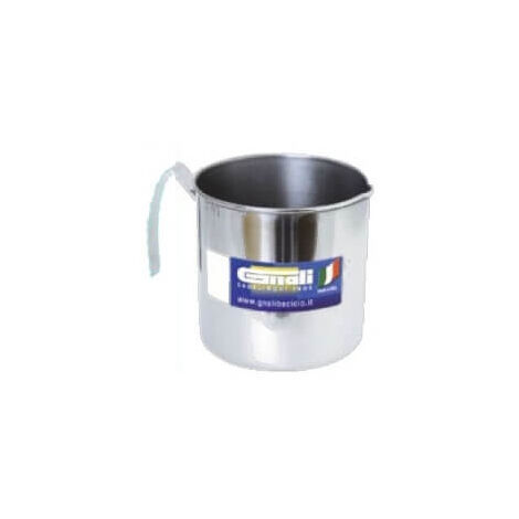 Jarra De Acero Inoxidable Con Borde D.8 Cm Gnali