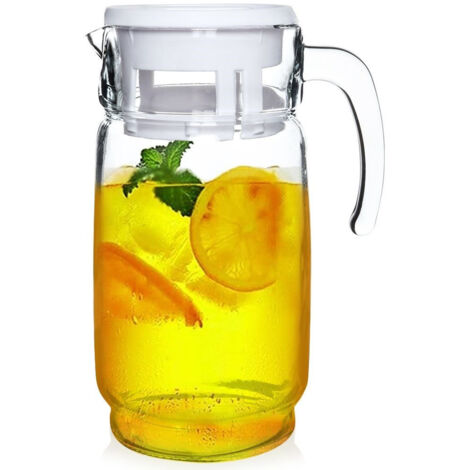Jarra de cristal con tapa de 2 litros