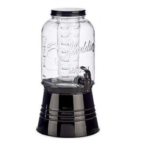 Jarra de cristal transparente vivalto enfriador grifo plástico 3800 ml