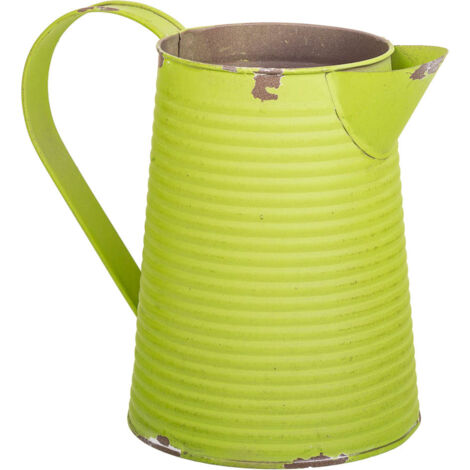 Jarra de metal verde 20xd13x17/18.5 td:10