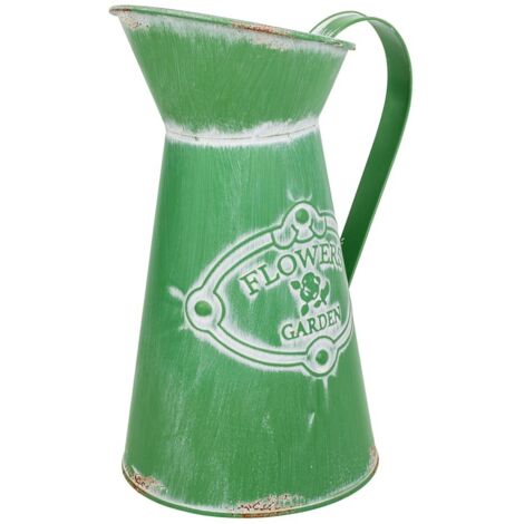 Jarra de metal verde 22xb15.5x22/23/25.5