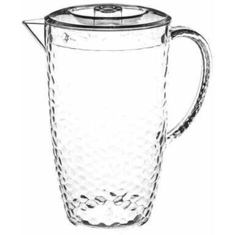 Jarra de plástico Estiva de 2L con tapa, transparente