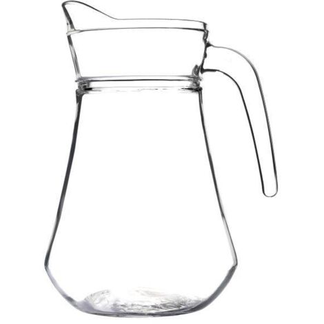 Jarra de vidrio SUZI 1,5 l agua jugos compota bebidas limonada transparente para bebidas frías grande