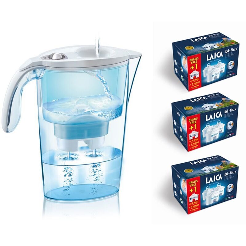 

Jarra filtrante stream mecanica j31-ca blanca de 2,3 L con 12 filtros bi-flux en color blanco