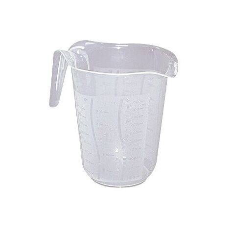 JARRA GRADUADA PLASTICO 1L.