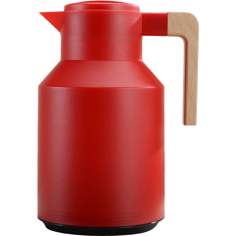 Jarra Térmica De Café De 1 L, Jarra Térmica De Doble Pared, Termo Con Mango De Madera, Hervidor De Agua, Termo Aislado, Jarra De Té Para Mantener El En Oferta Jarra Térmica De Café De 1 L, Jarra Térmica De Doble Pared, Termo Con Mango De Madera, Hervidor De Agua, Termo Aislado, Jarra De Té Para Mantener El