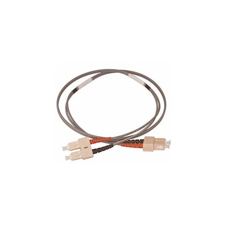 jarretière optique - duplex - sc/sc - catégorie om3 - 50/125 µm - 1 mètre - gigamédia d4mcc1m