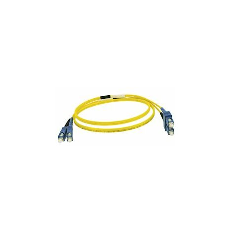 jarretière optique - duplex - sc/sc - catégorie os2 - 9/125 µm - 1 mètre - gigamédia d3mcc1m
