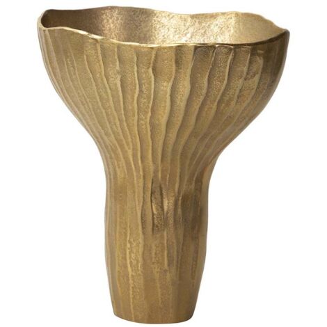 Jarron Aluminio Dorado 27X22X30 Cm